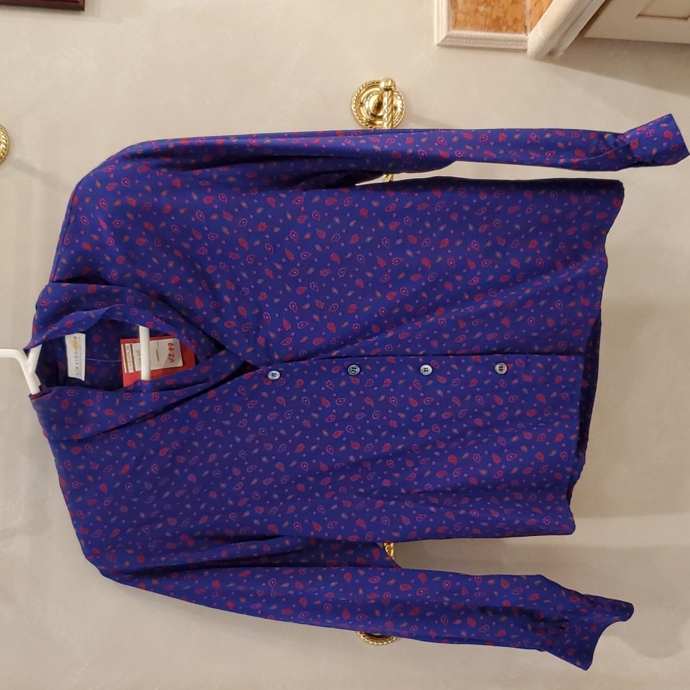 Vintage Liz Claiborne silk blouse, 6P. Never worn, with tags.